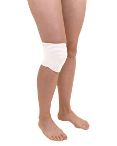 Kniebandage mit Anti-Rutschbeschichtung, weiß